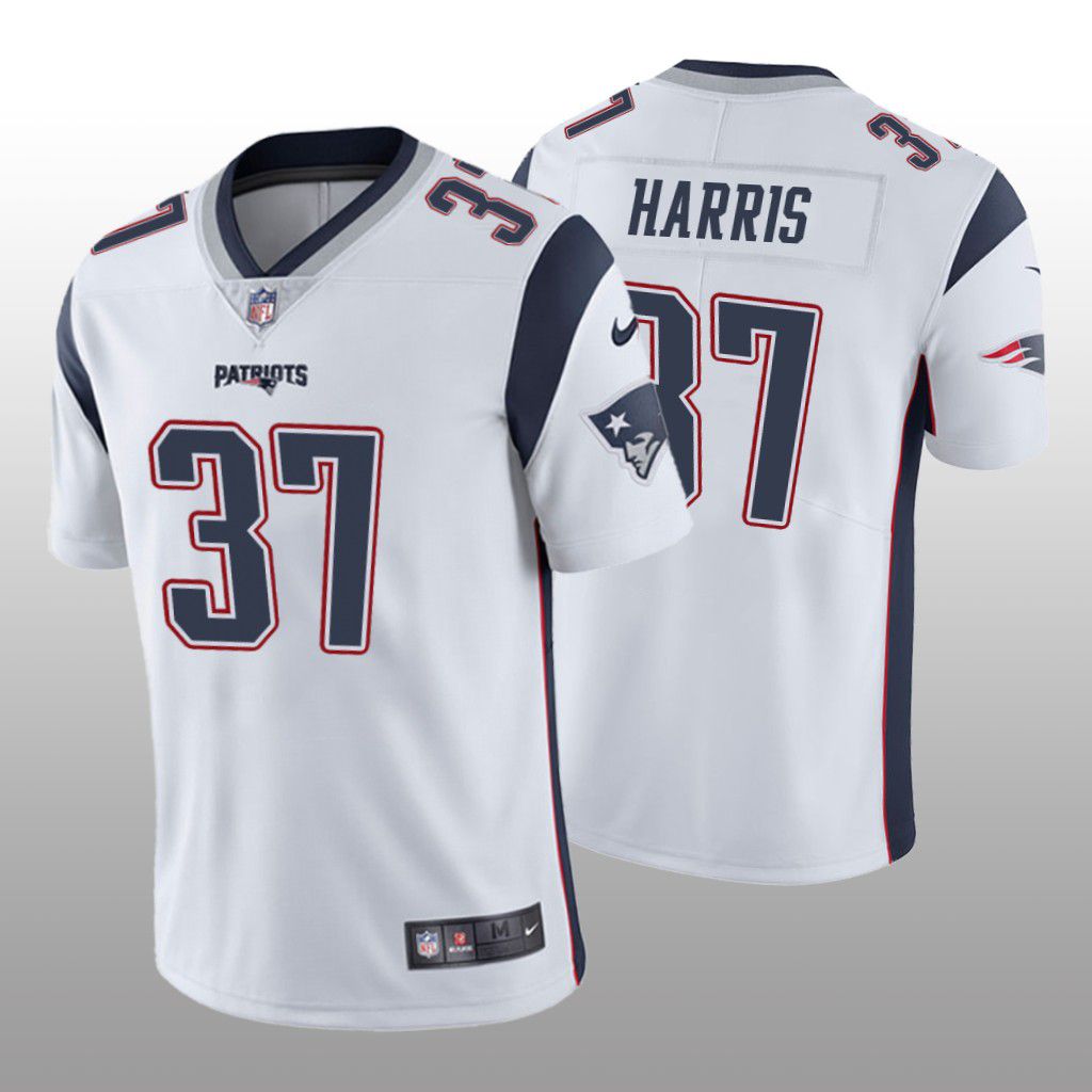 Men New England Patriots #37 Damien Harris Nike White Limited NFL Jersey->new england patriots->NFL Jersey